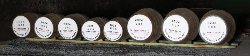 Port Ellen Warehouse 2 - first eight casks